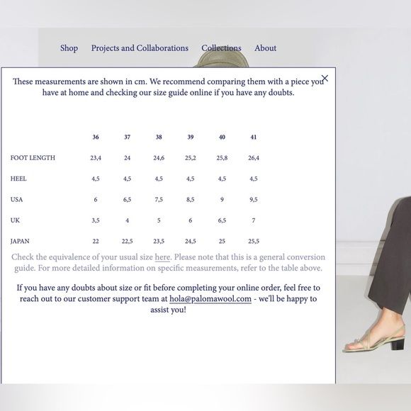 Paloma Wool Tornado Sandal in Green and White colors. Size EU 36/US 6 - Picture 7 of 7